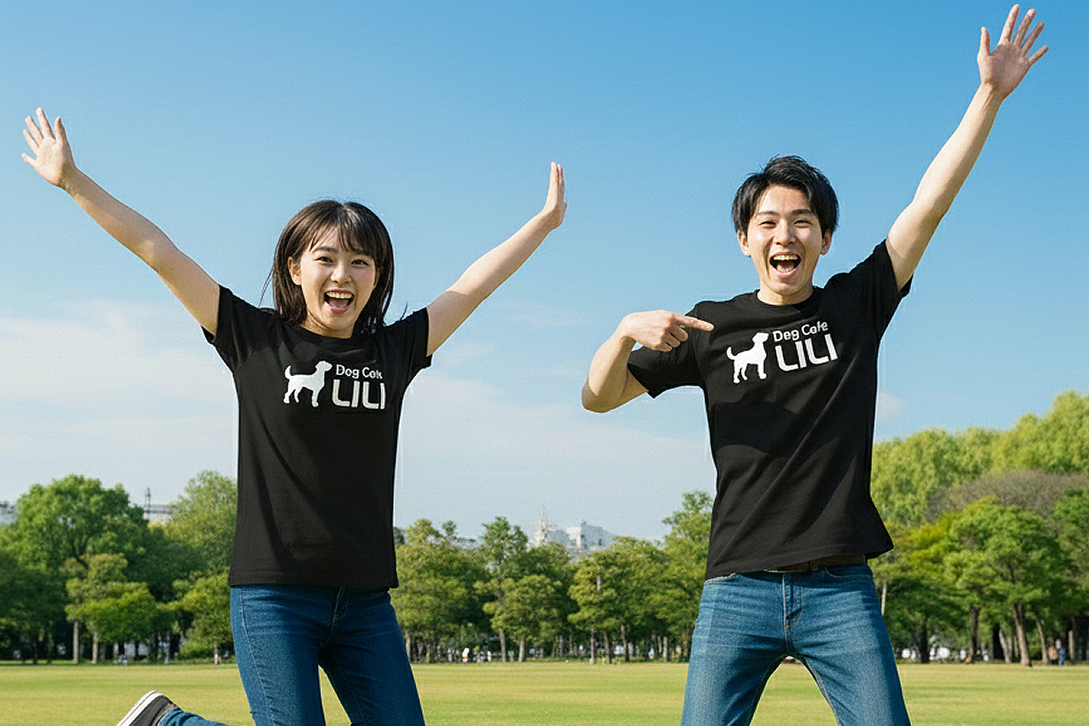 オリジナルプリントTシャツの着用例（ショップ）